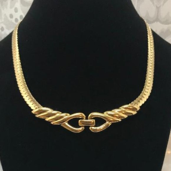 Napier Jewelry - Napier Gold Tone Choker Necklace